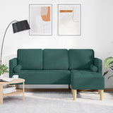 vidaXL Sofa set with cushions 2 pcs Light gray Polyester