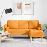vidaXL Sofa set with cushions 2 pcs Light gray Polyester