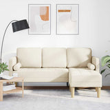 vidaXL Sofa set with cushions 2 pcs Light gray Polyester