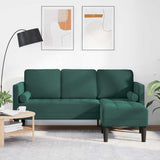 vidaXL Sofa set with cushions 2 pcs Light gray Polyester