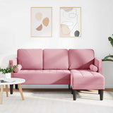 vidaXL Sofa set with cushions 2 pcs Light gray Polyester