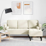 vidaXL Sofa set with cushions 2 pcs Light gray Polyester