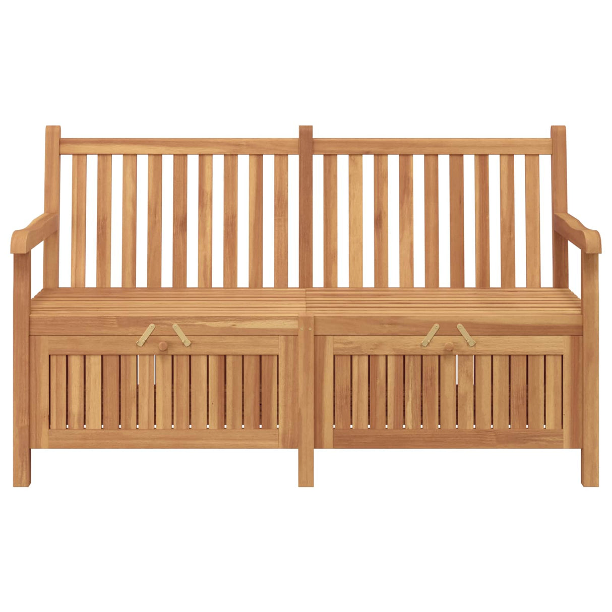 vidaXL Storage Bench Brown 114 x 60 x 90 cm Solid Teak Wood