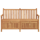 vidaXL Storage Bench Brown 114 x 60 x 90 cm Solid Teak Wood
