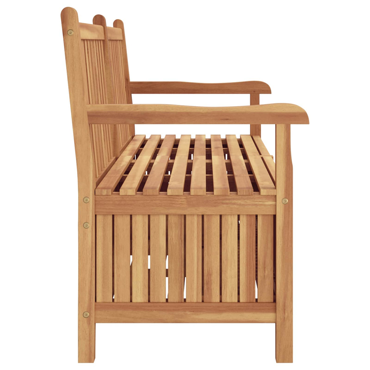 vidaXL Storage Bench Brown 114 x 60 x 90 cm Solid Teak Wood