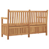 vidaXL Storage Bench Brown 114 x 60 x 90 cm Solid Teak Wood