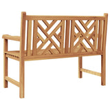 vidaXL Garden Bench 114 x 60 x 90 cm Solid Teakwood