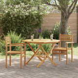 vidaXL Stoel 4 pcs Bruin 56 x 55 x 90.5 cm Massief Teakhout