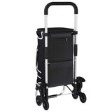 vidaXL Winkelwagen Zwart 47 x 39 x 100,5 cm Oxford stof