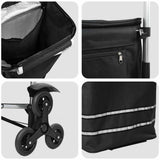 vidaXL Winkelwagen Zwart 47 x 39 x 100,5 cm Oxford stof