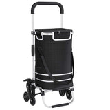 vidaXL Winkelwagen Zwart 47 x 39 x 100,5 cm Oxford stof