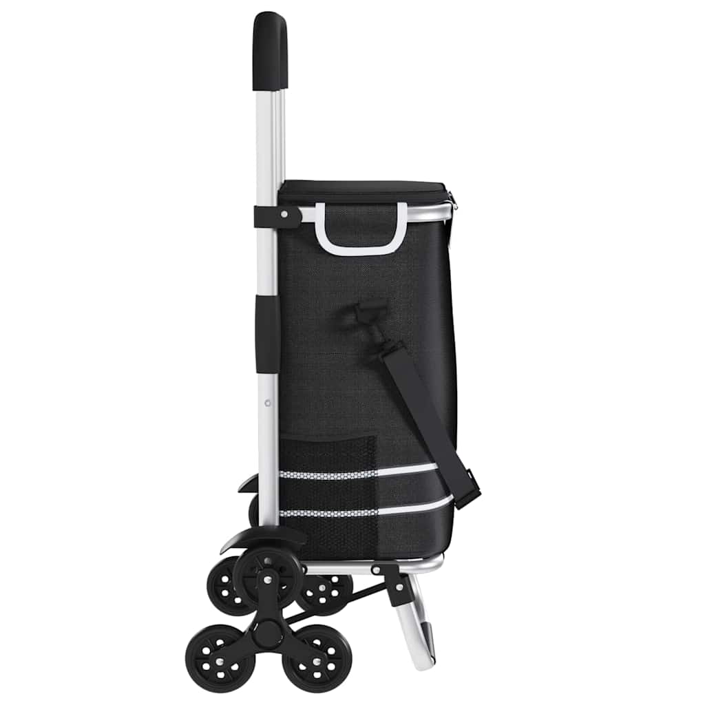vidaXL Winkelwagen Zwart 47 x 39 x 100,5 cm Oxford stof