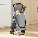 vidaXL Winkelwagen Zwart 47 x 39 x 100,5 cm Oxford stof