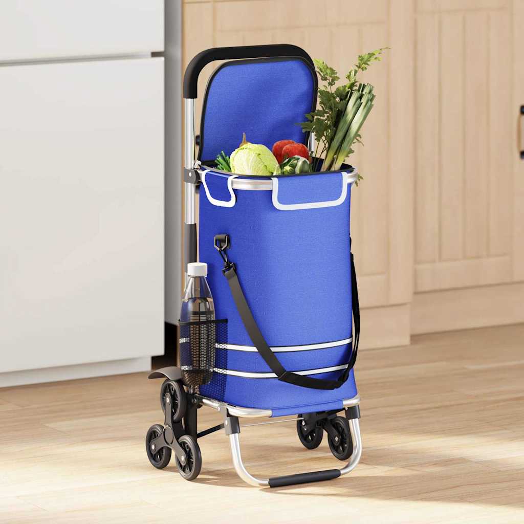 vidaXL Winkelwagen Zwart 47 x 39 x 100,5 cm Oxford stof