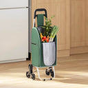 vidaXL Winkelwagen Blauw 39,5 x 33 x 93 cm Oxford stof