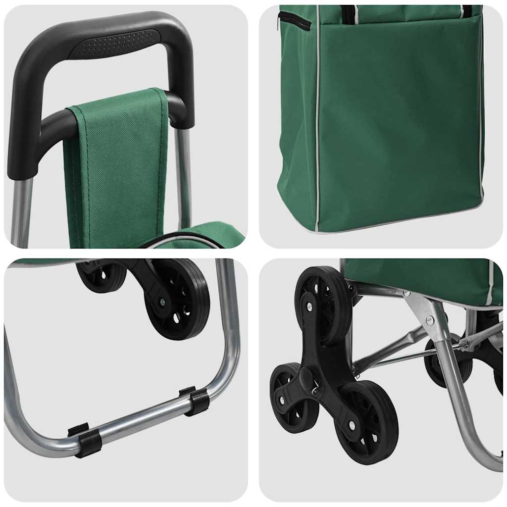 vidaXL Winkelwagen Blauw 39,5 x 33 x 93 cm Oxford stof