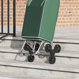 vidaXL Winkelwagen Blauw 39,5 x 33 x 93 cm Oxford stof