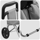 vidaXL Shopping Trolley Grey 35 x 28 x 92 cm Oxford fabric