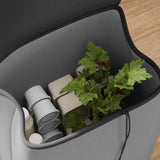 vidaXL Shopping Trolley Grey 35 x 28 x 92 cm Oxford fabric