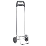 vidaXL Shopping Trolley Grey 35 x 28 x 92 cm Oxford fabric