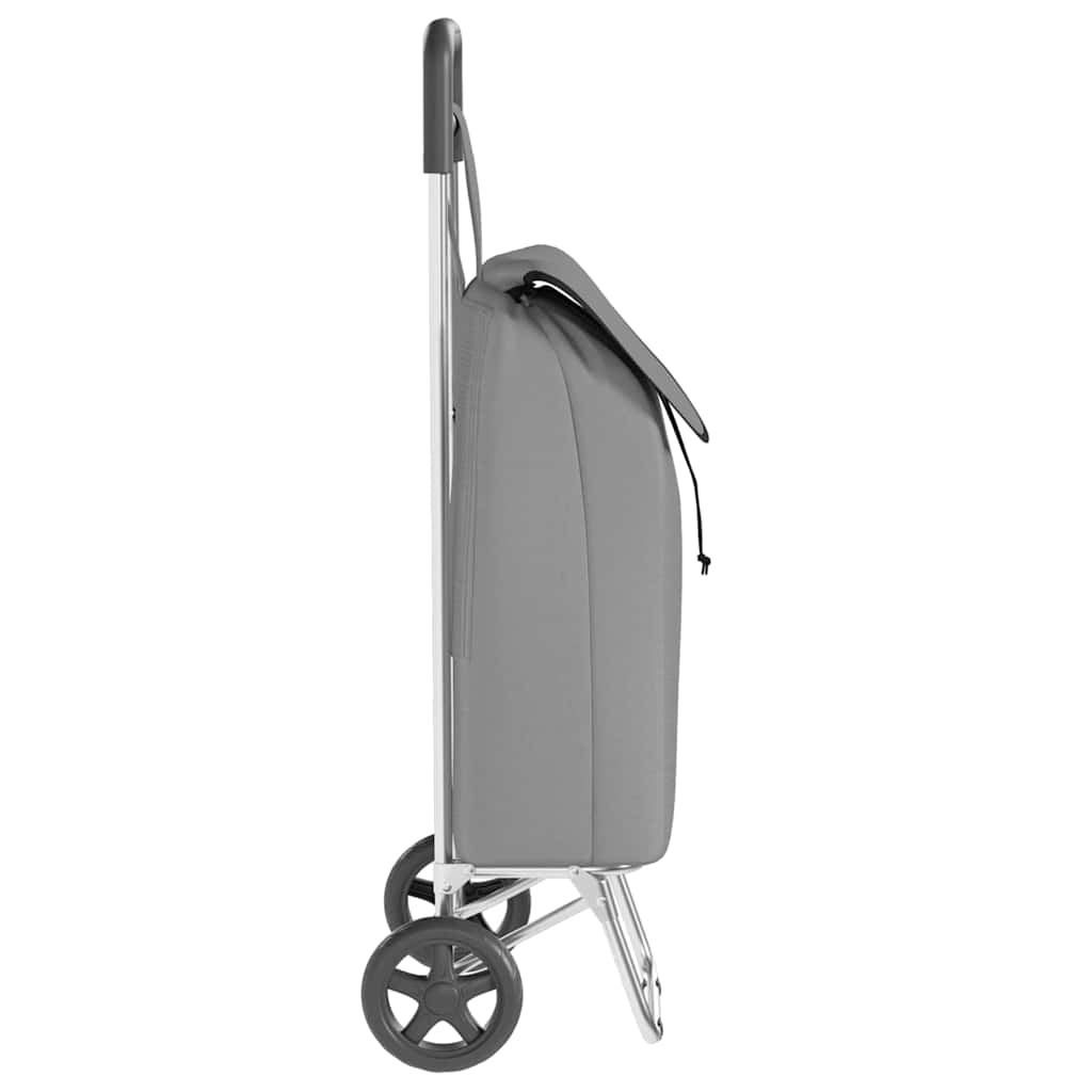 vidaXL Shopping Trolley Grey 35 x 28 x 92 cm Oxford fabric