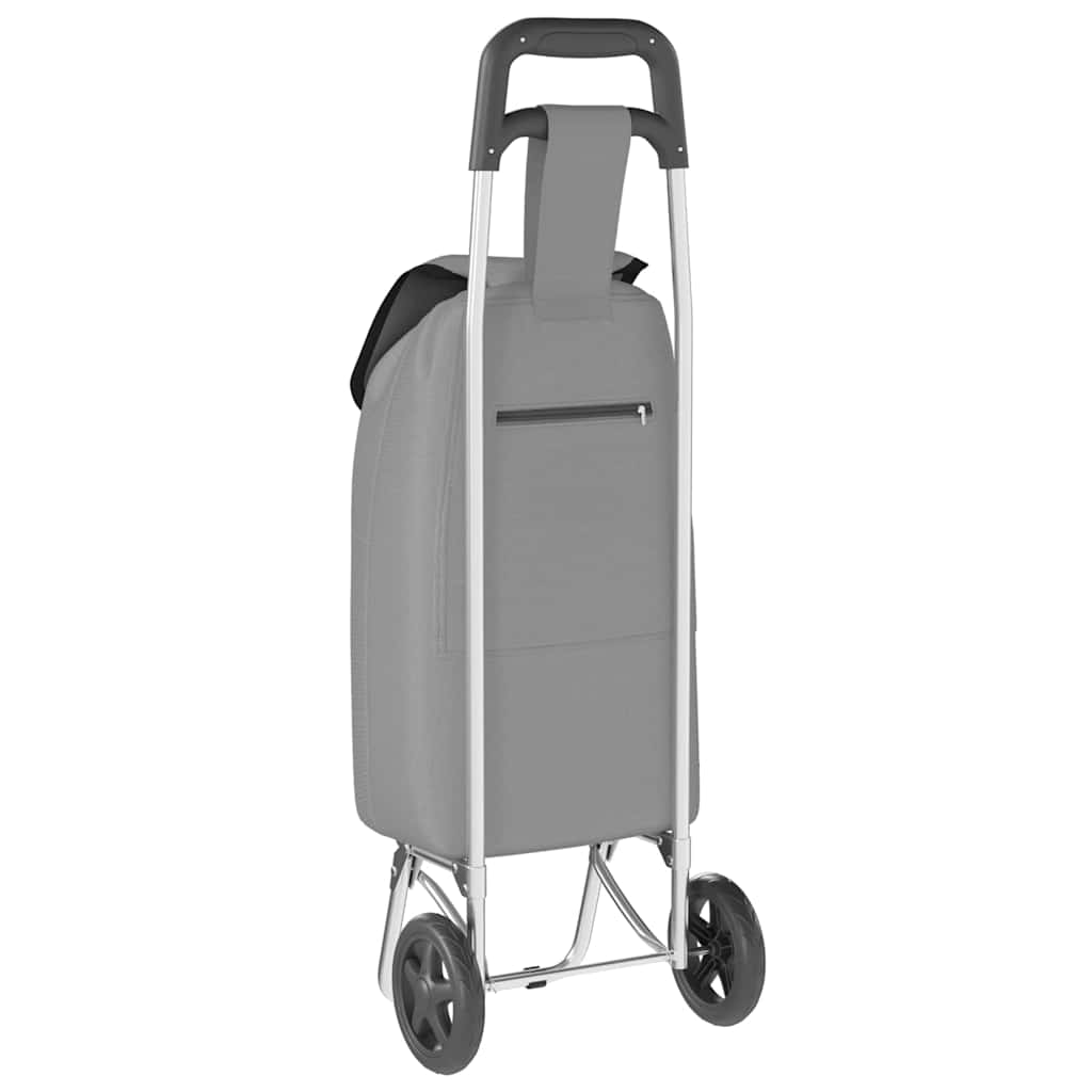 vidaXL Shopping Trolley Grey 35 x 28 x 92 cm Oxford fabric