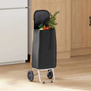 vidaXL Shopping Trolley Grey 35 x 28 x 92 cm Oxford fabric