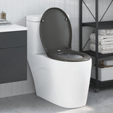 vidaXL Toiletbril Antraciet 47 x 37 x 4 cm Duroplast