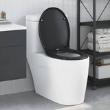vidaXL Toiletbril Antraciet 47 x 37 x 4 cm Duroplast