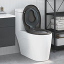vidaXL Toilet Seat Anthracite 47 x 37 x 4 cm Duroplast