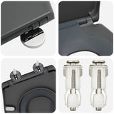 vidaXL Toilet Seat Anthracite 47 x 37 x 4 cm Duroplast
