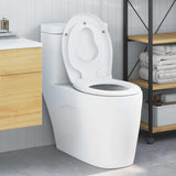 vidaXL Toilet Seat Anthracite 47 x 37 x 4 cm Duroplast