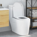 vidaXL Toiletbril Antraciet 49 x 36 x 4 cm Duroplast