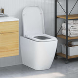 vidaXL Toiletbril Antraciet 47,5 x 35 x 3,6 cm Duroplast