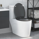 vidaXL Toiletbril Antraciet 47 x 37,5 x 3,8 cm Duroplast