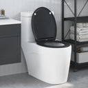 vidaXL Toiletbril Antraciet 47 x 37,5 x 3,8 cm Duroplast