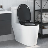 vidaXL Toiletbril Antraciet 47 x 37,5 x 3,8 cm Duroplast