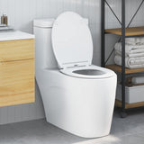 vidaXL Toiletbril Antraciet 47 x 37,5 x 3,8 cm Duroplast
