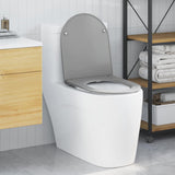 vidaXL Toiletbril Antraciet 47 x 36 x 3,4 cm Duroplast