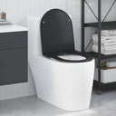 vidaXL Toiletbril Antraciet 47 x 36 x 3,4 cm Duroplast