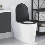 vidaXL Toiletbril Antraciet 47 x 36 x 3,4 cm Duroplast