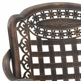 vidaXL Garden Chair 2 pcs Bronze 55 x 56.5 x 91 cm Aluminium