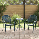 vidaXL Garden Chair 2 pcs Bronze 55 x 56.5 x 91 cm Aluminium
