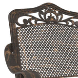 vidaXL Garden Chair 2 pcs Bronze 55 x 55 x 92.5cm Aluminium