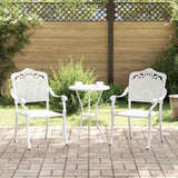 vidaXL Garden Chair 2 pcs Bronze 55 x 55 x 92.5cm Aluminium