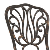 vidaXL Tuin Bistro Set 3 pcs Brons Aluminium