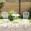 vidaXL Tuin Bistro Set 3 pcs Brons Aluminium