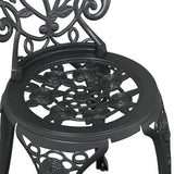 vidaXL Tuin Bistro Set 3 pcs Brons Aluminium