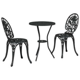 vidaXL Tuin Bistro Set 3 pcs Brons Aluminium
