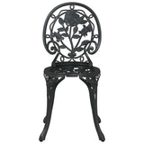 vidaXL Tuin Bistro Set 3 pcs Brons Aluminium